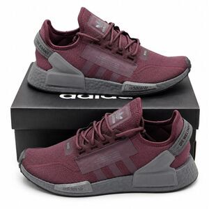 adidas NMD_R1 V2 HQ2149 Shadow Maroon Grey Five Men’s Sneakers Size 11.5